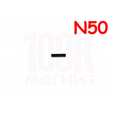 Неодимовый магнит прямоугольник 15х3х2 мм (N50 черный)